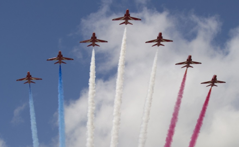 The Red Arrows at the FOS