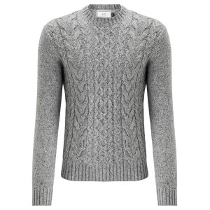 Frosty Cable Knit Grey Jumper by John Lewis